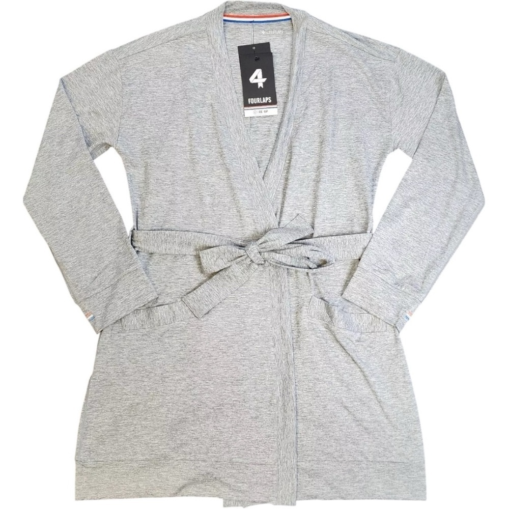4 Laps Athletic Bathrobe Women’s Size Medium Gray